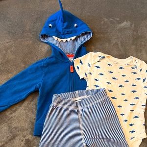 Carter’s Baby Shark 3-piece Outfit, 12 months